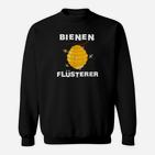 Bienenflüsterer Schwarzes Sweatshirt mit Bienenkorb-Design