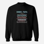 Bonus-Papa Dankbarkeit Herren Sweatshirt, Liebesgeständnis Design