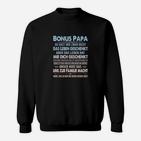 Bonus Papa Themen-Sweatshirt, Liebevolle Botschaft für Stiefvater