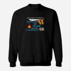 Camping-Motiv Sweatshirt Leben in Flip-Flops am Feuer, Campingplatz Freizeit Tee