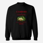 Camping Schokoladenseite Herren Sweatshirt, Natur und Spruch Motiv