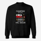 Camping und Bier Sweatshirt Camping ist Geil für Bierliebhaber