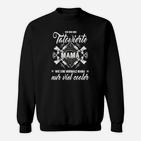 Cooles Tätowierte Mama Sweatshirt, Statement-Schwarztee