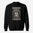 Dachdecker Spruch Sweatshirt, Lustiges Handwerker Sweatshirt mit Werkzeugmotiv