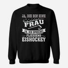 Damen Eishockey Sweatshirt, Ja, ich spreche fließend Eishockey