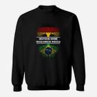 Deutsch Brasilianisches Kulturelles Motiv Sweatshirt Unisex - Deutsche Krone & Brasilianische Wurzeln