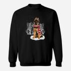 Deutscher Schäferhund Fröhliche Weihnachten Sweatshirt