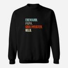 Ehemann Papa Grillmeister Held Sweatshirt, Herren Sweatshirt mit Spruch