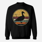 Ente Vintage Geschenk Retro Distressed B Sweatshirt