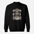 Februar 1961 Legenden Geburtstag Schwarzes Sweatshirt mit Aufdruck