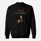 Festliches Drink Up Grinches Sweatshirt, Weihnachtsmotiv mit Sektglas