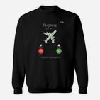 Flugzeug-Thema Herren Sweatshirt Flugzeug ruft...und ich muss gehen!, Lustiges Design