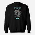 Fußball DNA Fingerprint Erbgut Langarm Sweatshirt für Fans