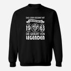 Geburt von Legenden 1963 Jubiläums-Sweatshirt, 60. Geburtstag Erinnerungsstück