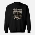 Geburtsjahr 1951 Legenden Vintage Sweatshirt, Retro Look Tee