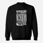 Geburtstags-Sweatshirt Fast Perfekt 1988, Lustiges Sweatshirt für Jahrgang