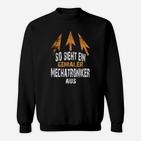 Genialer Mechatroniker Schwarzes Sweatshirt mit Aufschrift