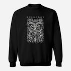 Gothic Herz Schwarzes Sweatshirt mit Bloodboy Grafik, Gruseliges Design