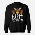 Happy Boxing Day Rentier Präsentiert Weihnachtsbox Sweatshirt