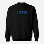 HBSC Logo Druck Schwarzes Sweatshirt Unisex, Stilvolles Fanmode Design