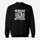 Herisau Adler Emblem Sweatshirt, Schwarzes Design mit Stolz und Tradition