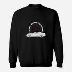 Herren Sweatshirt: Auto Tachometer Design, Motorsport Motiv Tee