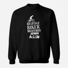 Herren Sweatshirt Richtige Biker brauchen keinen Akku, Fahrradliebhaber
