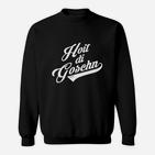 Hoit di Goschn Schwarzes Sweatshirt, Retro Schriftstil Tee