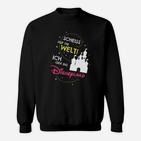 Humorvolles Disneyland-Motto Sweatshirt, Lustiges Schwarz Tee