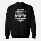 Humorvolles Sweatshirt für Männer: April-Geburtstagsspruch