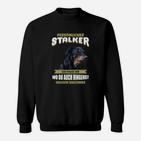 Hunde-Stalker Sweatshirt: Persönlicher Stalker, Folge überallhin