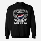 Ich brauche keine Therapie, nur Den Haag Sweatshirt mit niederländischem Flügel-Design