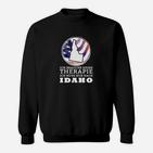 Idaho Therapie Motiv Schwarzes Sweatshirt, Lustiges Idaho-Reisemotiv