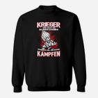 Krieger-Spruch Motivations-Sweatshirt mit Grafik, Kampfgeist Tee