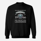Legenden 1966 Jahrgang Sweatshirt, Retro Geburtstagsdesign