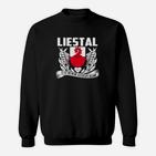 Liestal Adler Motiv Sweatshirt - Schwarzes Herrenshirt mit Stadtwappen