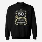 Lustiges 50. Geburtstag Sweatshirt Nicht immer einfach, aber Glück gehabt