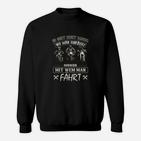 Lustiges Biker-Motiv Sweatshirt Nicht Wohin, Sondern Mit Wem