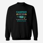 Lustiges Camping Sweatshirt für Herren, Camping ohne Bier - Design