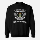 Lustiges Dänemark Fan Sweatshirt Keine Therapie, nur Dänemark benötigt