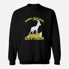 Lustiges Davoser Sweatshirt, Ziege-Motiv Einmal Davoser, immer Davoser - Schwarz