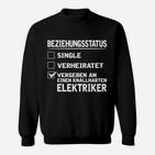 Lustiges Elektriker-Partner Sweatshirt, Checkliste Beziehungsstatus