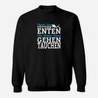 Lustiges Enten-Taucher Sweatshirt – Motiv Füttern Enten, Gehen Tauchen