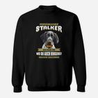 Lustiges Hundemotiv Sweatshirt: Persönlicher Stalker – Ich folge dir überallhin