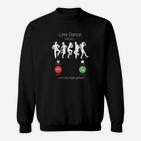 Lustiges Line Dance Sweatshirt, Tanzen auf Knopfdruck Design