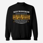 Lustiges Mechaniker Sweatshirt für Selbstgespräch Experten