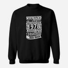 Lustiges Sweatshirt zum Geburtstag Fast Perfekt Seit 1978, Vintage Design