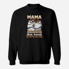 Mama Schutz Engelsflügel Schwarzes Sweatshirt mit Emotionaler Botschaft