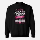 Mein Herz Schlagt Fur Einen Handballer Sweatshirt