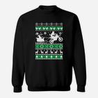 Motocross Rodeln Weihnachtsschlitten Sweatshirt